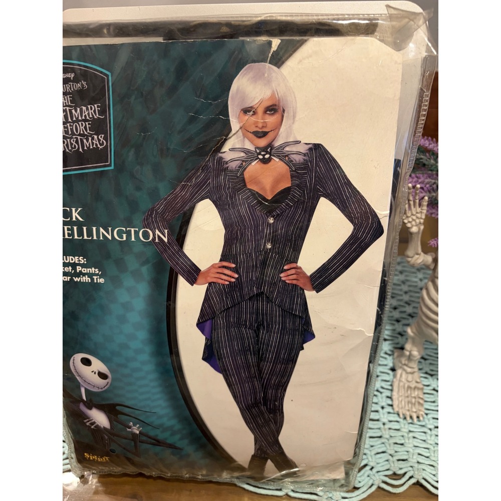 Jack Skellington - Nightmare before Christmas - Spirit Halloween - women XL New - Picture 3 of 5